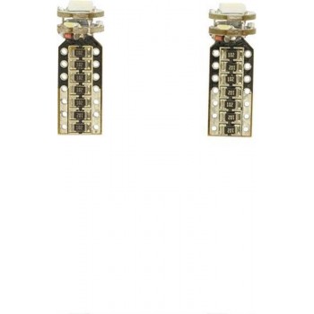 AutoStyle 4Q T-10 SMD Lampen 12V Xenon-Optiek Wit, set à 2 stuks, met CAN-bus ondersteuning